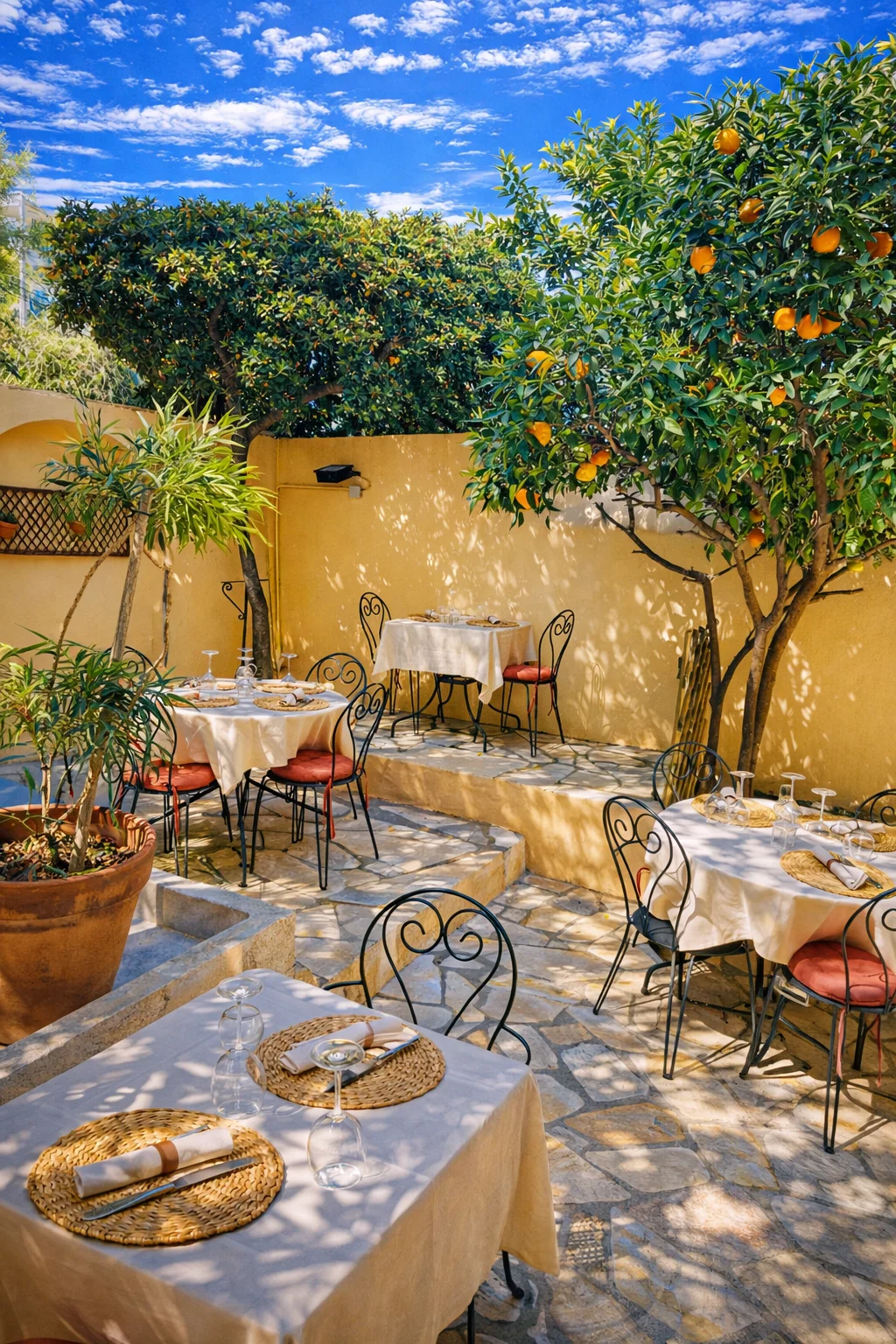 Présentation du restaurant Les Jardins de l'Orangeraie