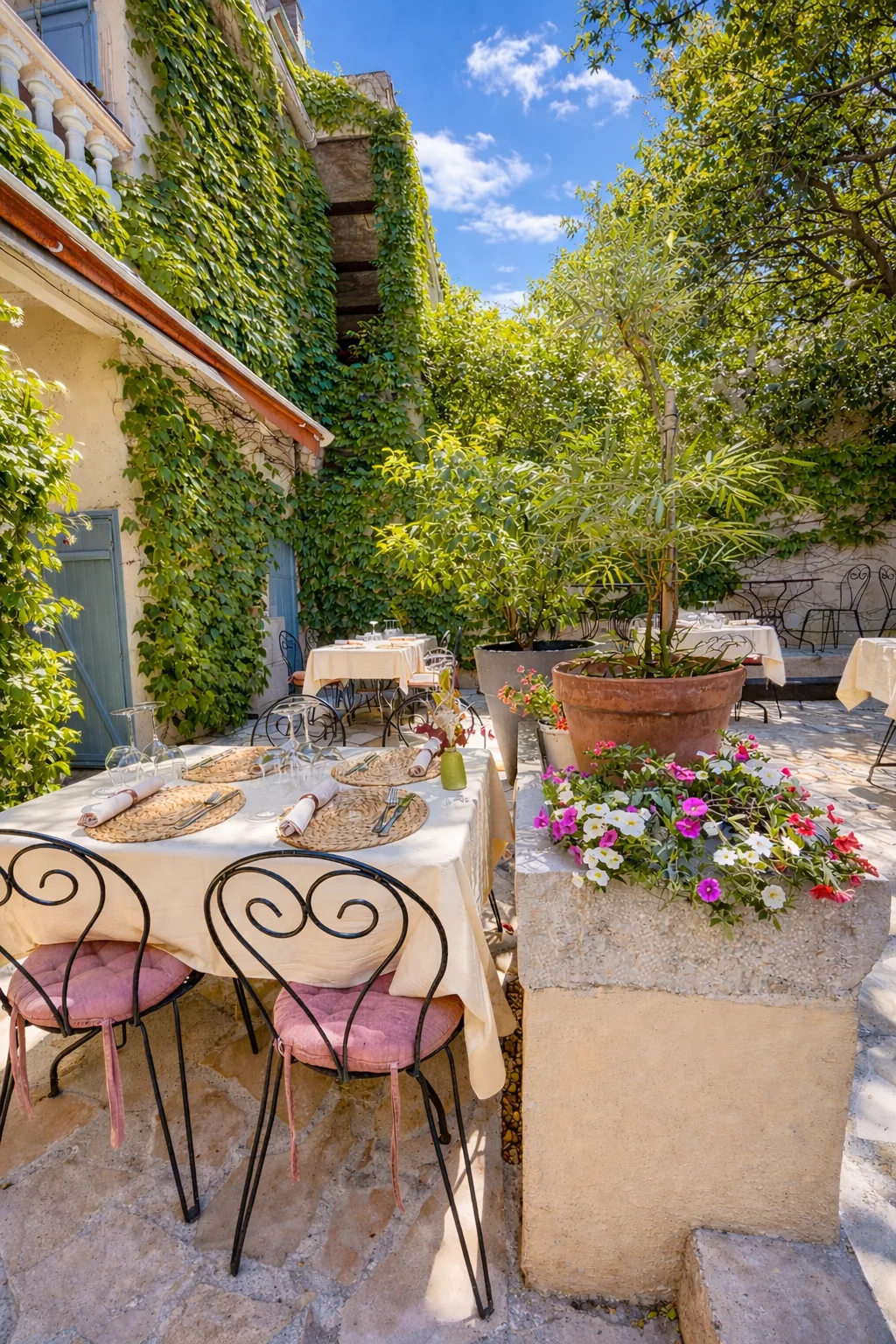 Présentation de la cuisine des Jardins de l'Orangeraie
